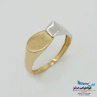 انگشتر طلا - طرح هندسی
