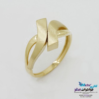 انگشتر طلا - طرح هندسی