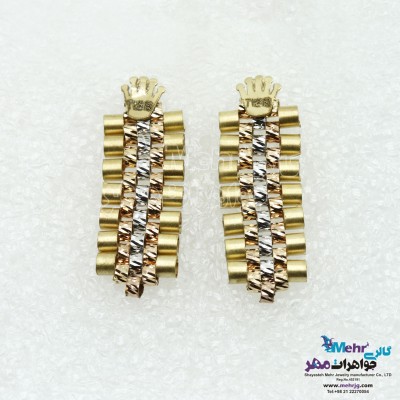 گوشواره طلا - طرح رولکس