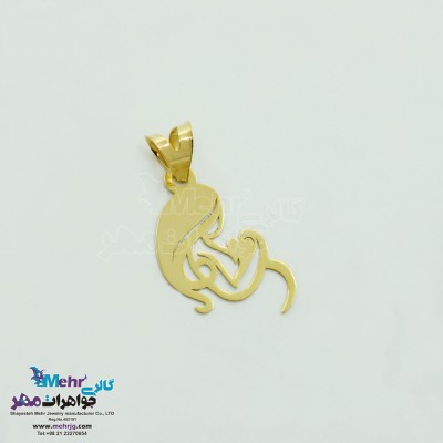 آویز طلا - طرح مادر و بچه
