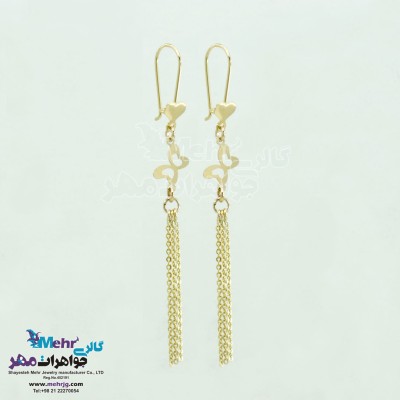 گوشواره طلا - طرح پروانه