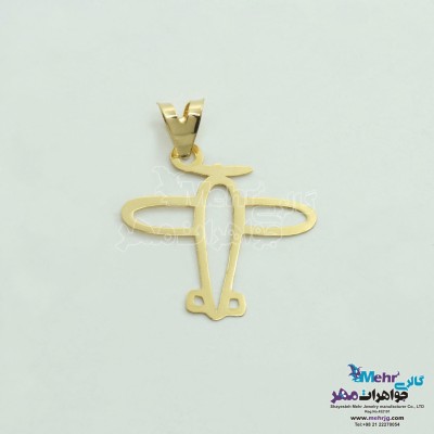 آویز طلا - طرح هواپیما