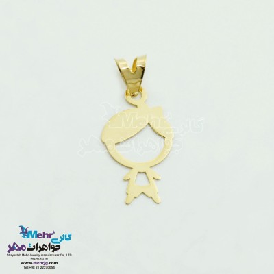 آویز طلا - طرح پسر بچه