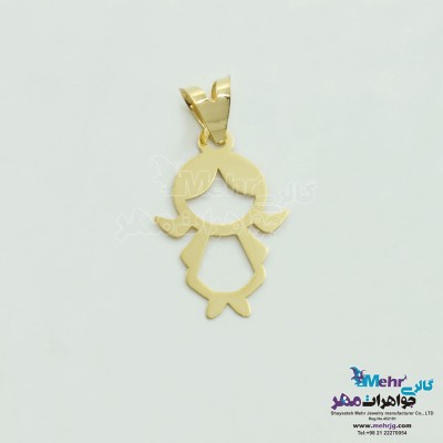 آویز طلا - طرح دختر بچه
