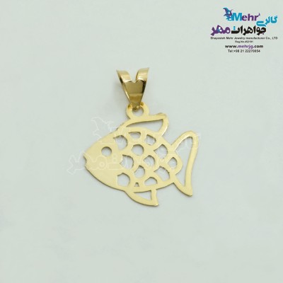 آویز طلا - طرح ماهی