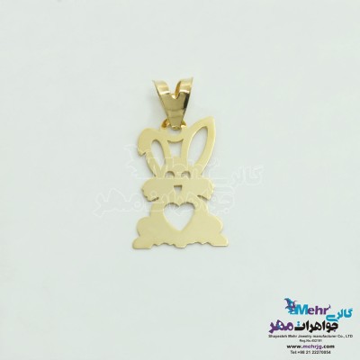 آویز طلا - طرح خرگوش