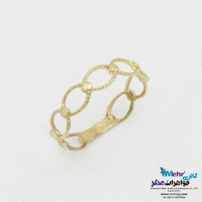 انگشتر طلا - طرح هندسی