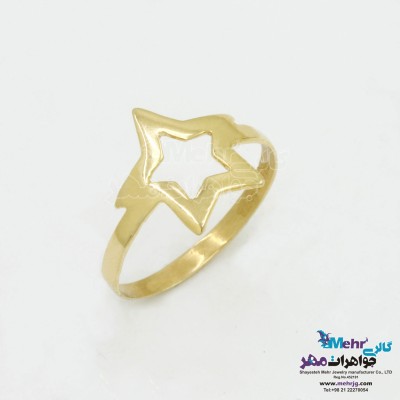 انگشتر طلا - طرح ستاره