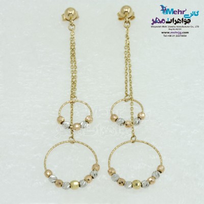 گوشواره طلا - طرح دایره