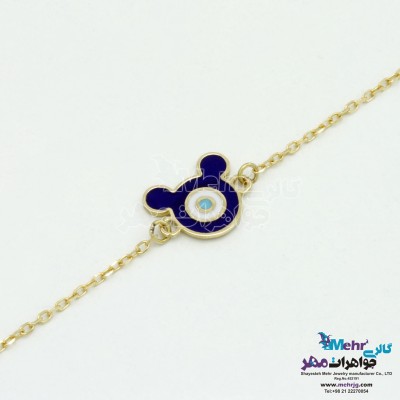 دستبند طلا - طرح میکی ماوس