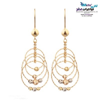 گوشواره طلا - طرح دایره