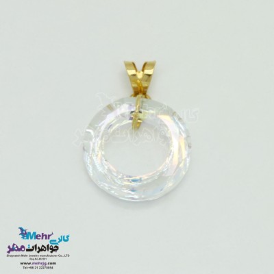 آویز طلا - سنگ سواروسکی رینگ