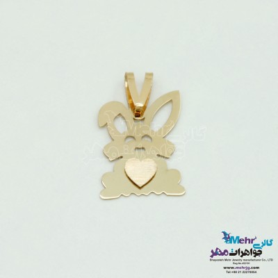 آویز طلا - طرح خرگوش