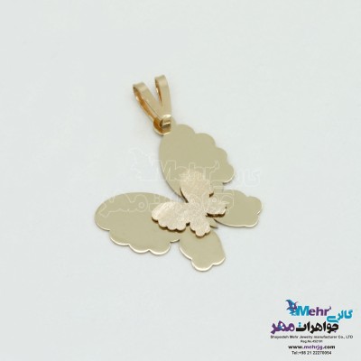 آویز طلا - طرح پروانه