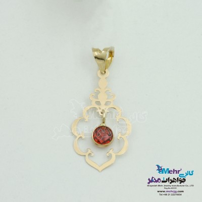آویز طلا - طرح اسلیمی