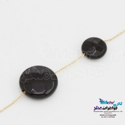 دستبند طلا - سنگ انیکس