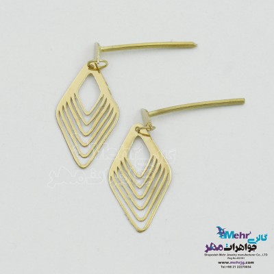 گوشواره طلا - طرح هندسی