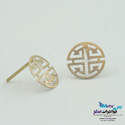 گوشواره طلا - طرح هندسی