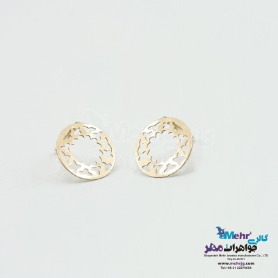 گوشواره طلا - طرح هندسی