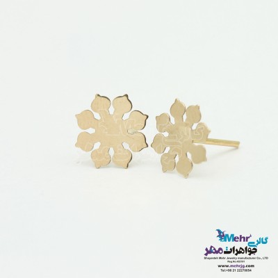 گوشواره طلا - طرح برف