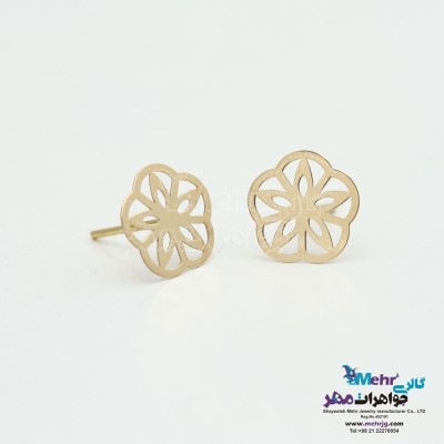 گوشواره طلا - طرح گل