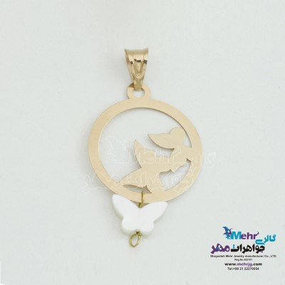 آویز طلا - طرح پروانه