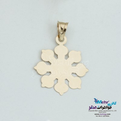 آویز طلا - طرح برف