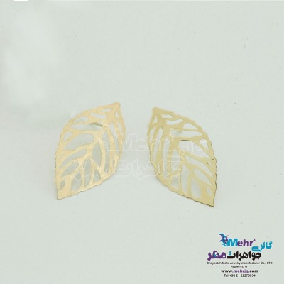 گوشواره طلا - طرح برگ