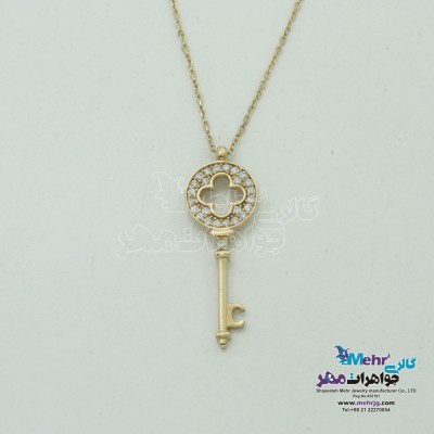 گردنبند طلا - طرح کلید