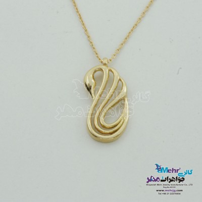 گردنبند طلا - طرح قو