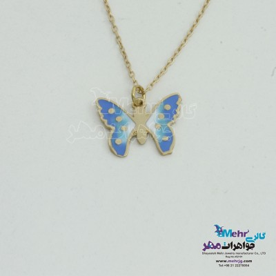 گردنبند طلا - طرح پروانه