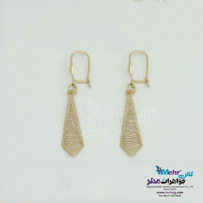گوشواره طلا - طرح ابر و باد