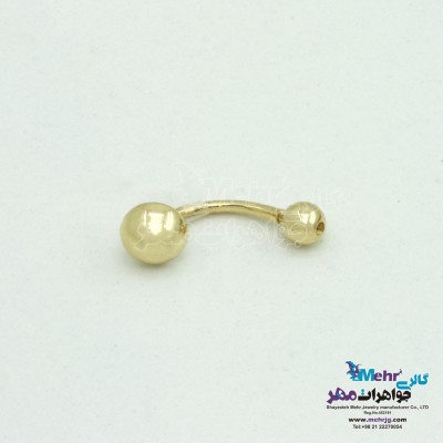 پیرسینگ طلا - طرح گوی