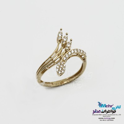 انگشتر طلا - طرح طاووس