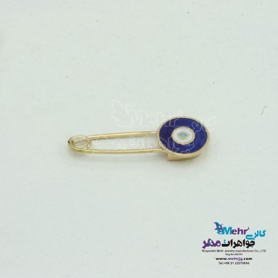 سنجاق سینه طلا - طرح چشم نظر
