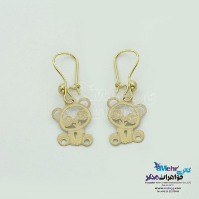 گوشواره طلا - طرح پاندا