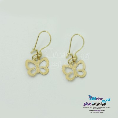 گوشواره طلا - طرح پروانه