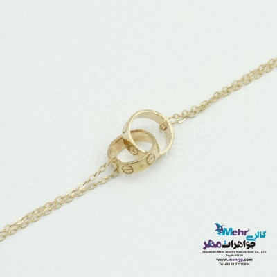دستبند طلا - طرح کارتیه - عاشقانه