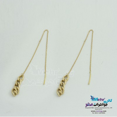 گوشواره طلا - طرح کارتیه