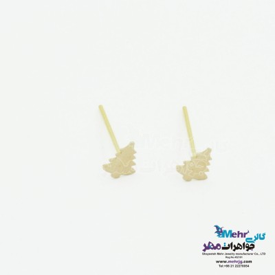 گوشواره طلا - طرح کاج