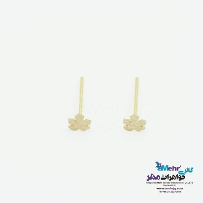 گوشواره طلا - طرح برگ