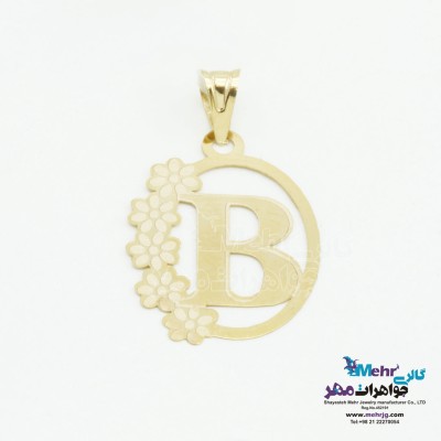 آویز طلا - طرح حروف الفبای لاتین