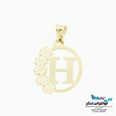 آویز طلا - طرح حروف الفبای لاتین