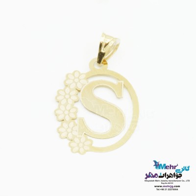 آویز طلا - طرح حروف الفبای لاتین