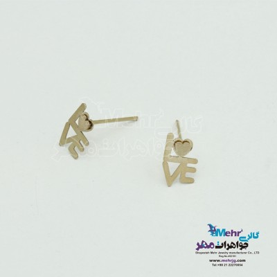 گوشواره طلا - طرح LOVE