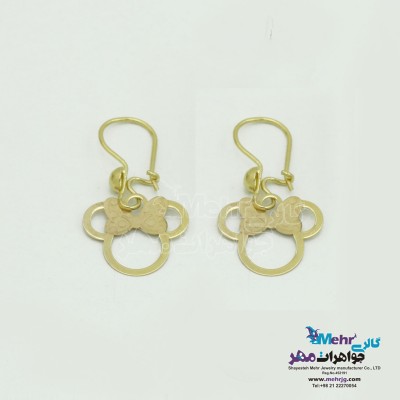 گوشواره طلا - طرح میکی ماوس