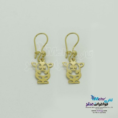 گوشواره طلا - طرح گاو