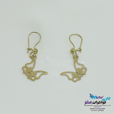 گوشواره طلا - طرح پروانه