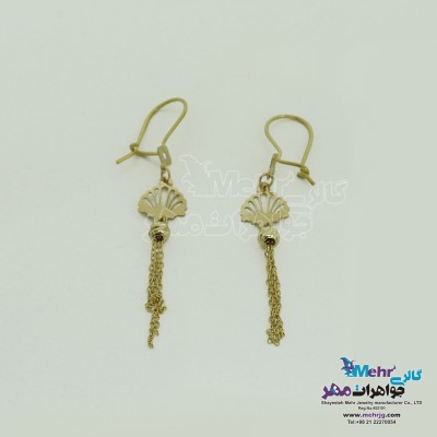 گوشواره طلا - طرح صدف