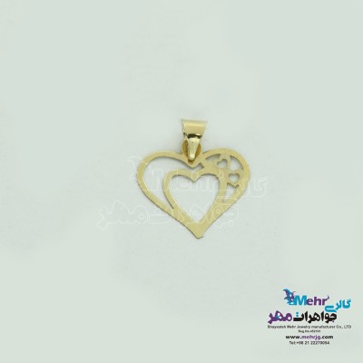 آویز طلا - طرح قلب